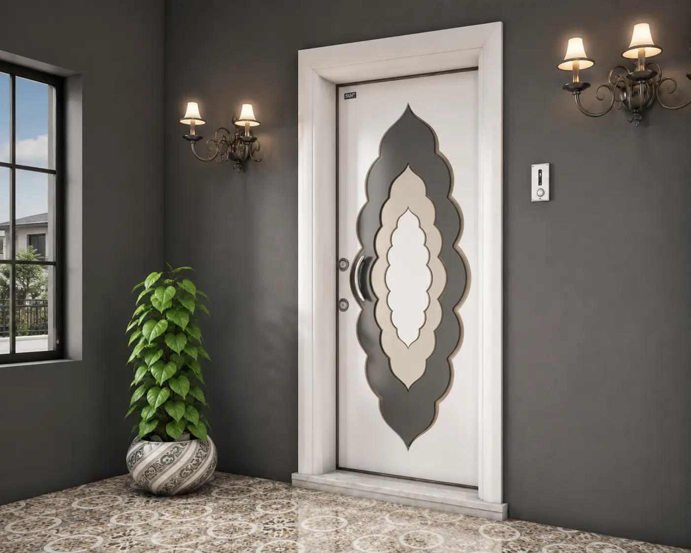 ACEM daire çelik kapısı Sarı Çelik Kapı