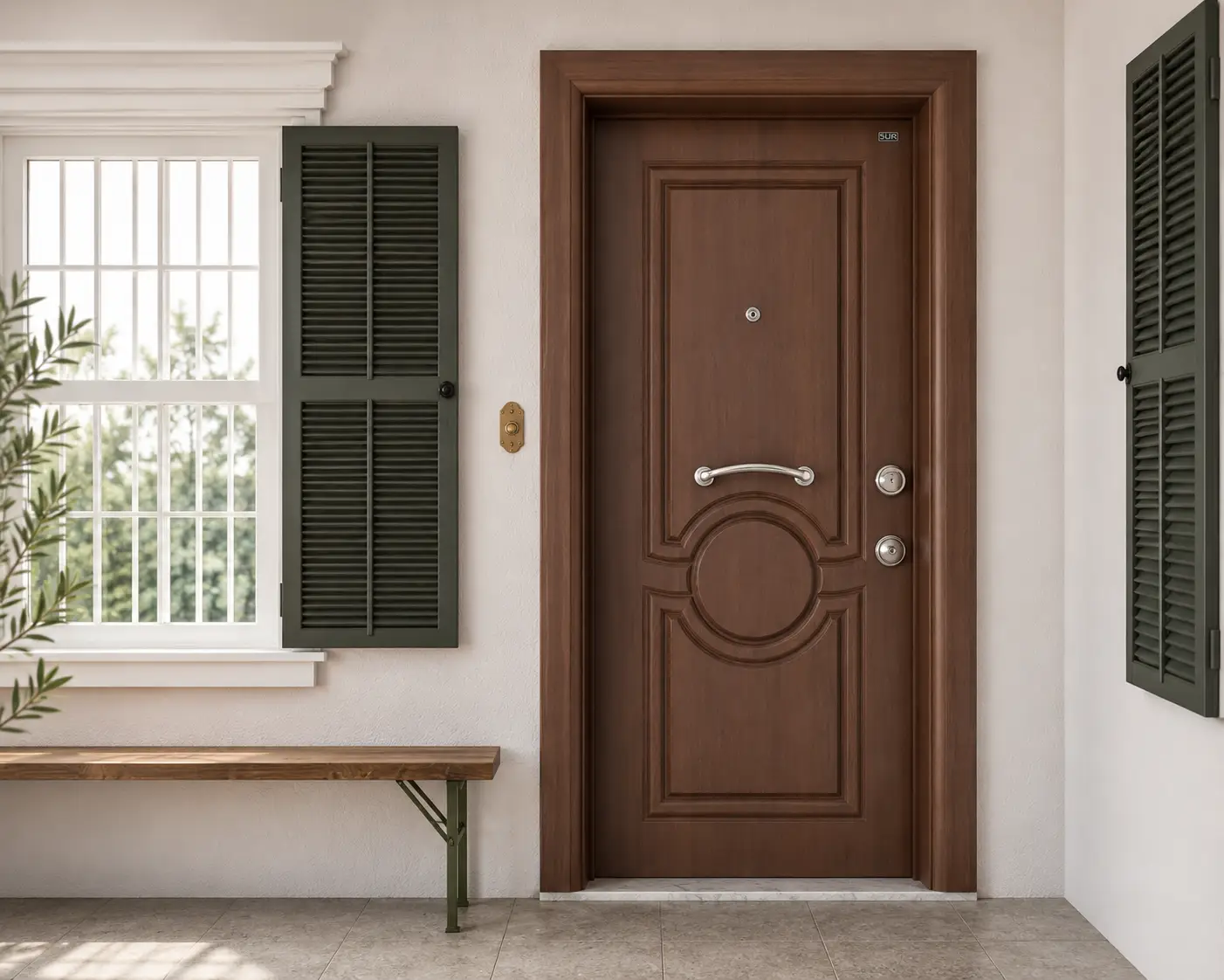KÜRE daire çelik kapısı Sarı Çelik Kapı