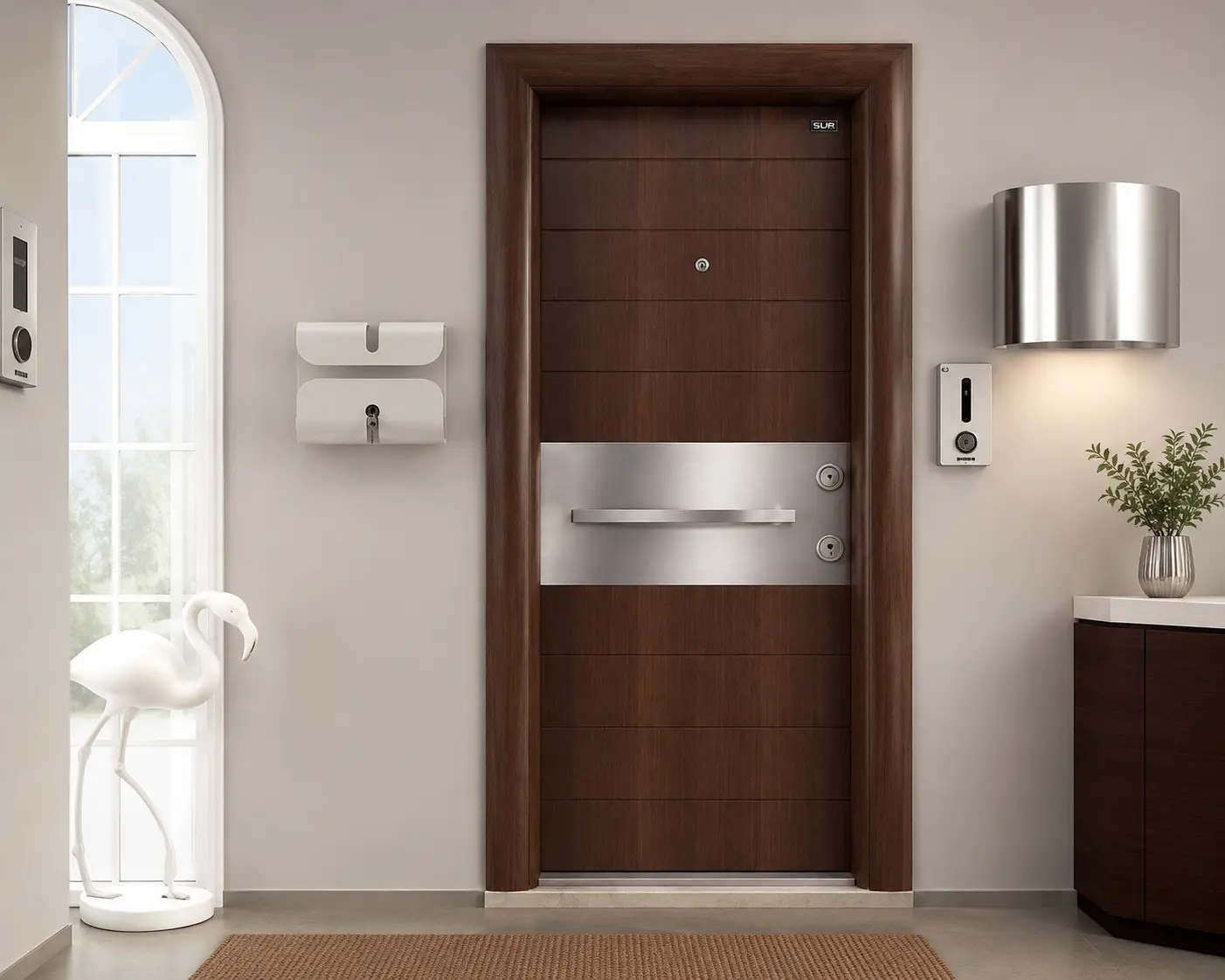 MILET daire çelik kapısı Sarı Çelik Kapı