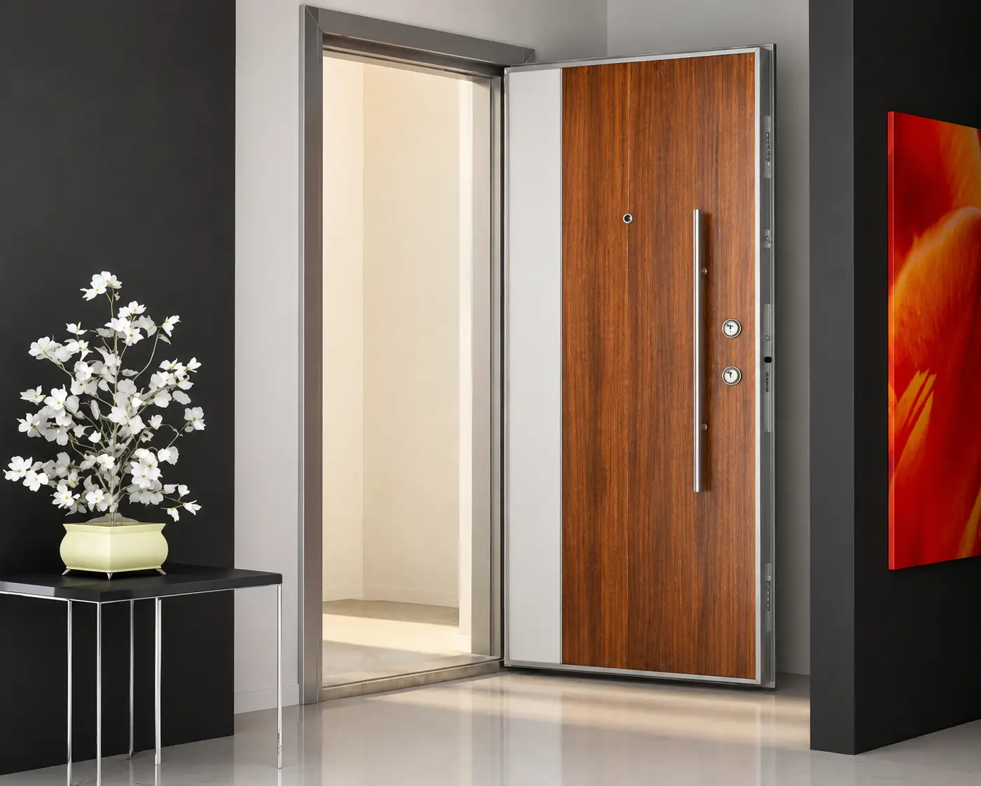 PRJ 07 daire çelik kapısı Sarı Çelik Kapı