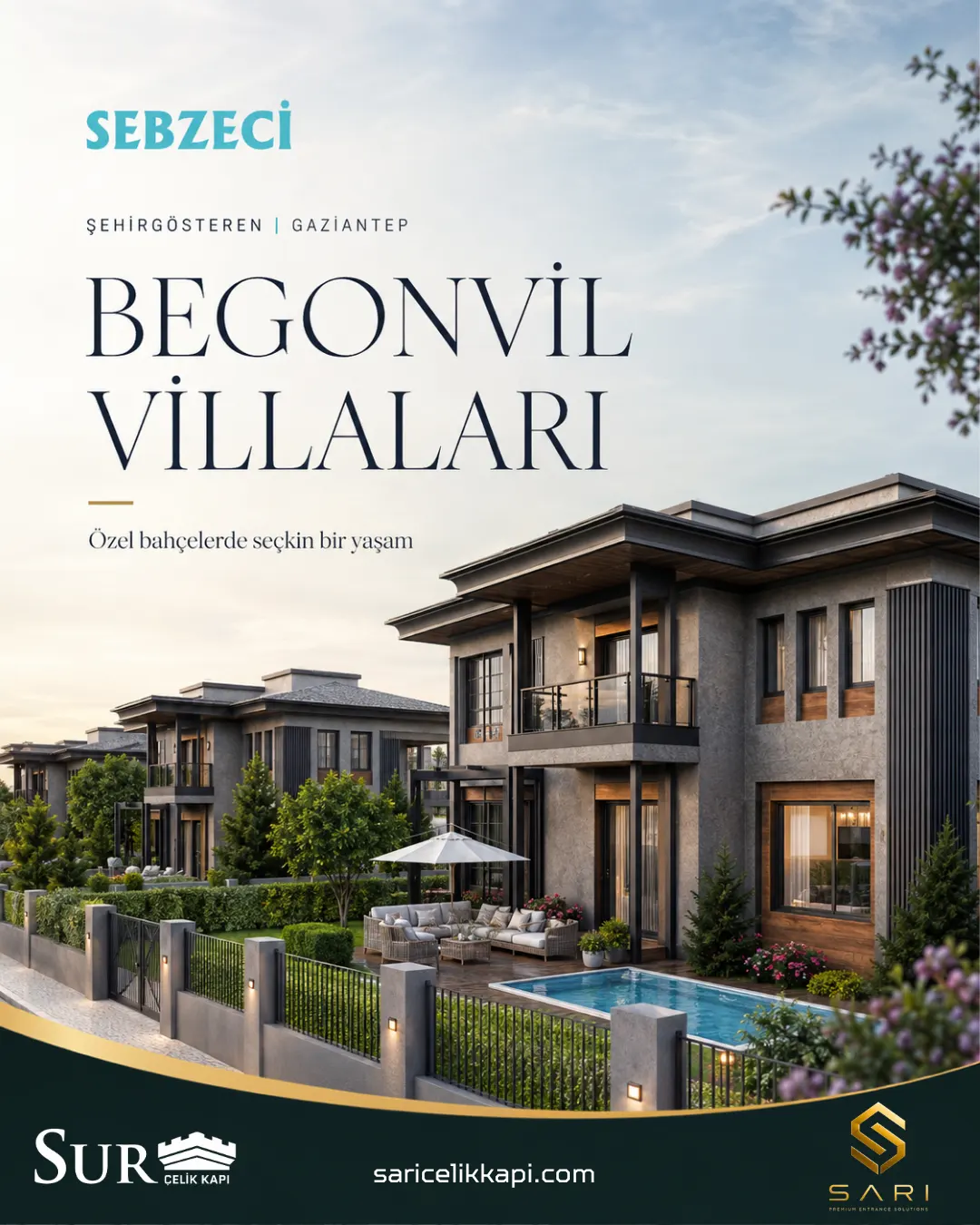 Begonvil Villaları proje uygulaması