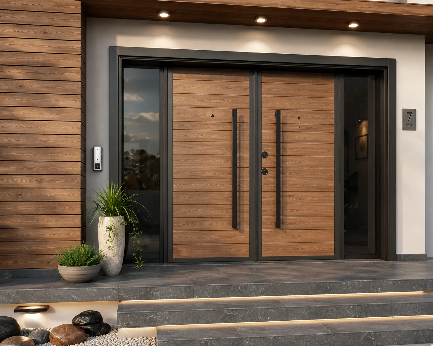 ALBERO villa çelik kapısı Sarı Çelik Kapı