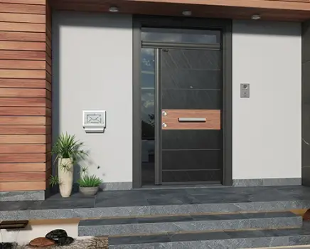 STONEART — Compact doğal taş panelli premium villa kapısı