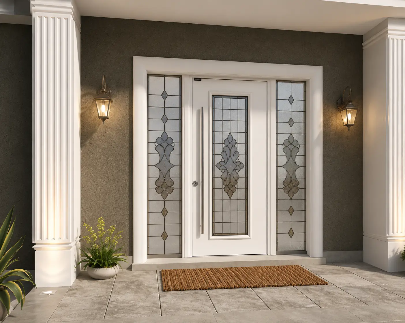 OTANTIKA villa çelik kapısı Sarı Çelik Kapı