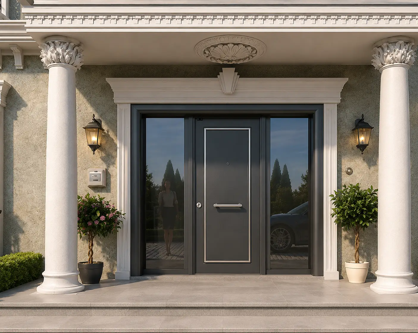 PEARL villa çelik kapısı Sarı Çelik Kapı